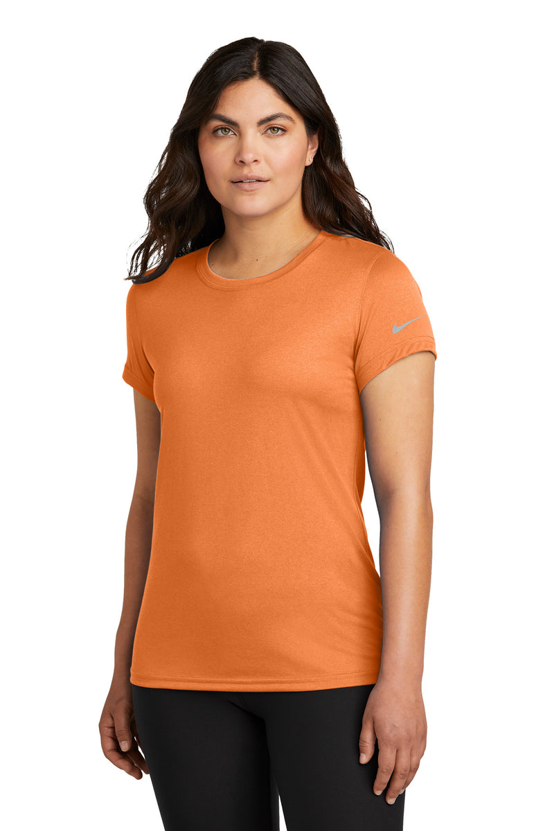 Nike Women's Swoosh Sleeve rLegend Tee - Desert Orange