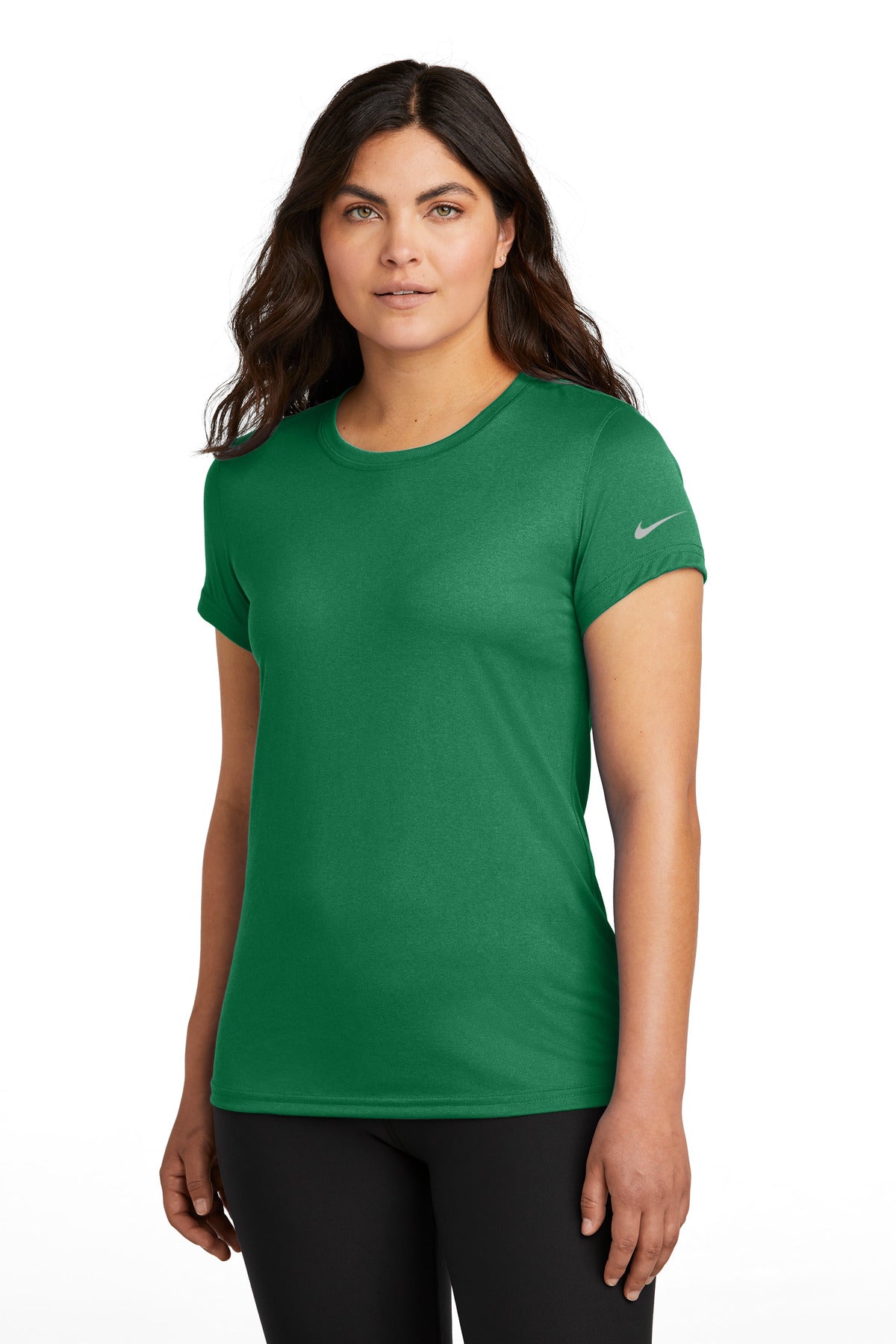 Nike Women's Swoosh Sleeve rLegend Tee - Gorge Green