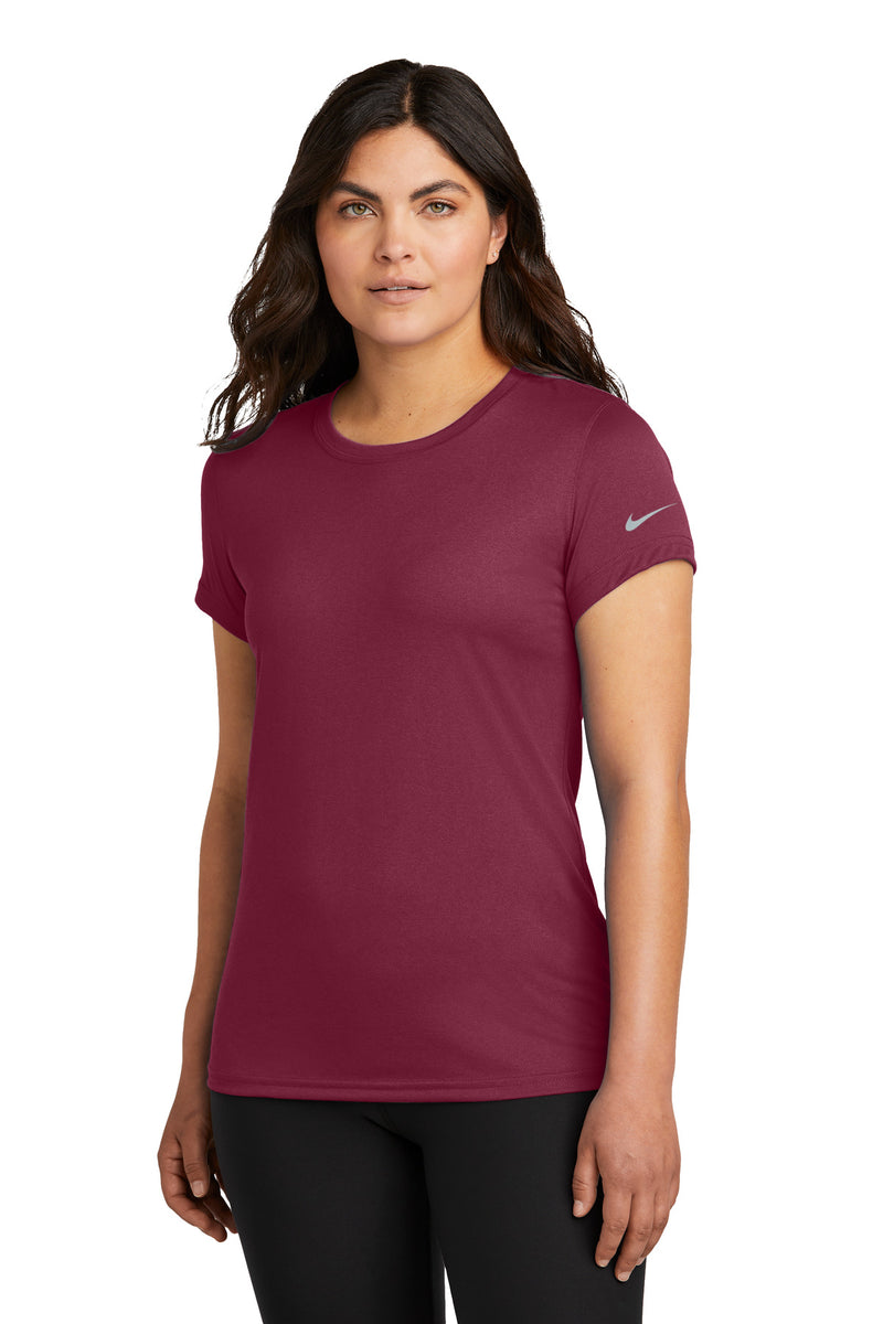 Nike Women's Swoosh Sleeve rLegend Tee - Team Maroon