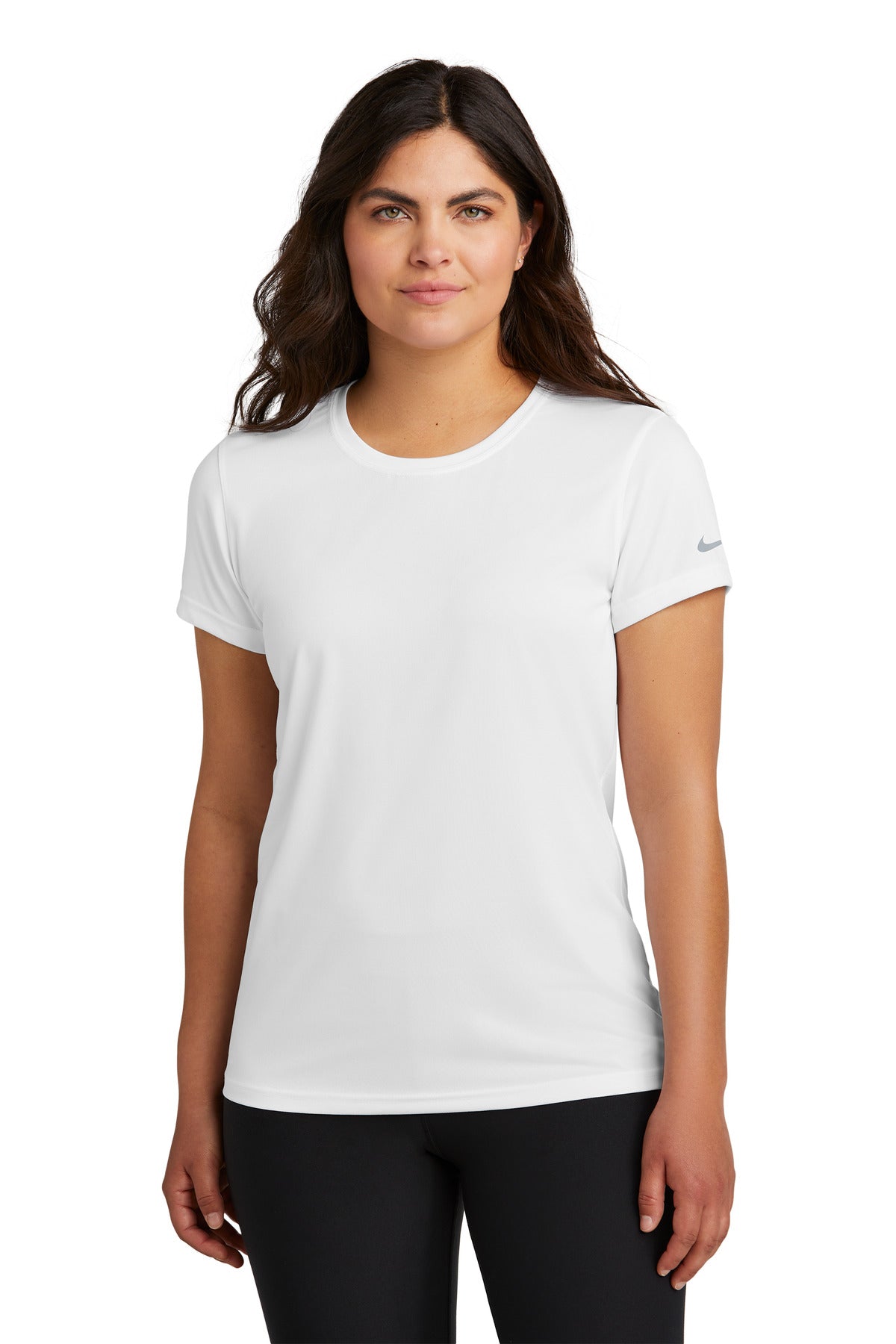 Nike Women's Swoosh Sleeve rLegend Tee - White