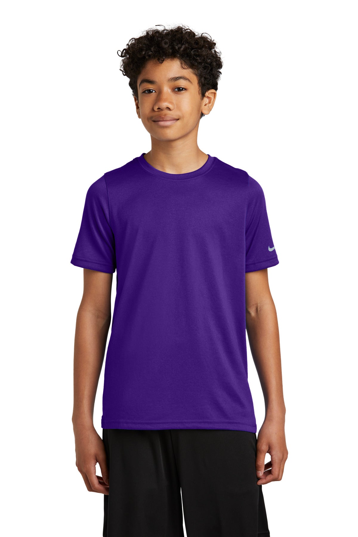Nike Youth Swoosh Sleeve rLegend Tee - Court Purple