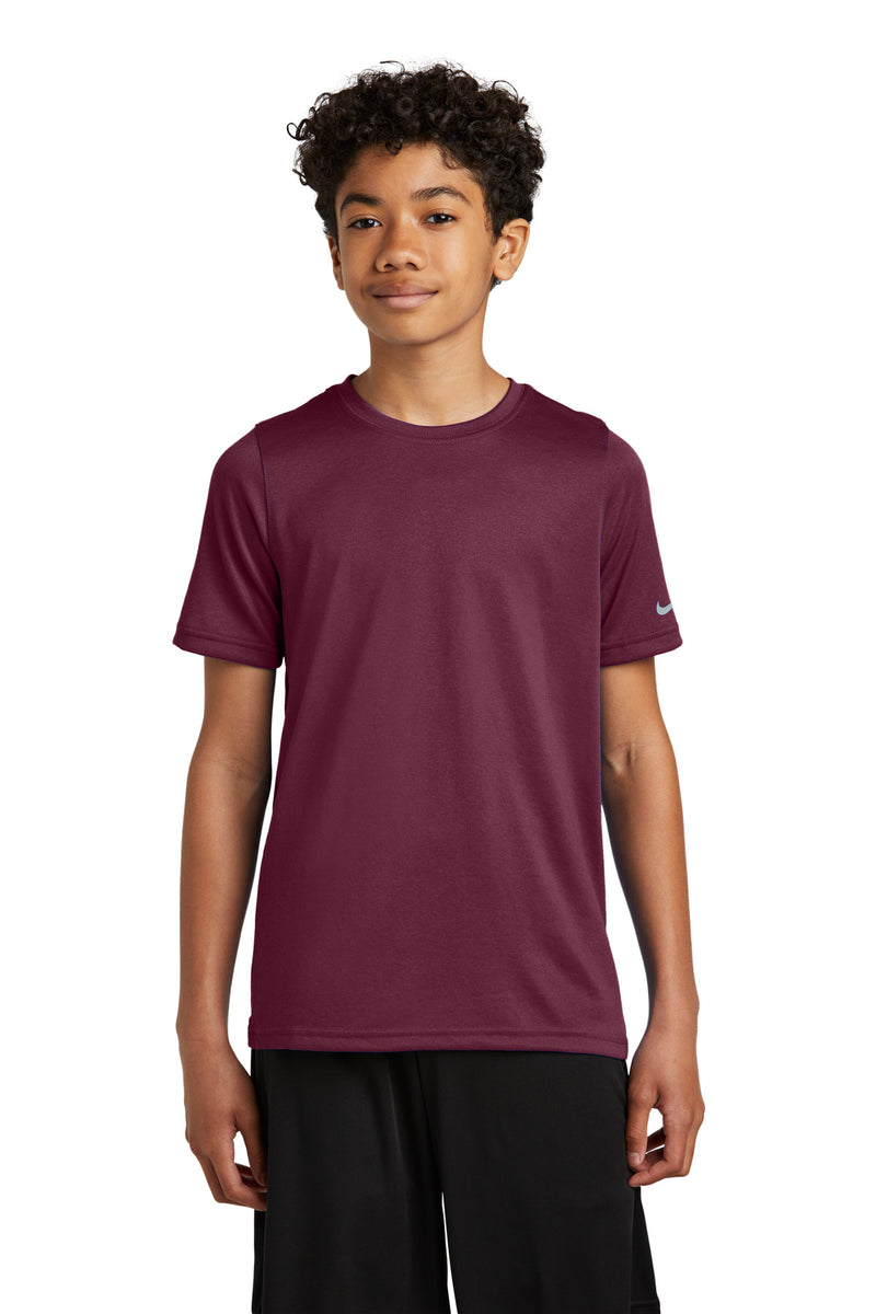 Nike Youth Swoosh Sleeve rLegend Tee - Deep Maroon