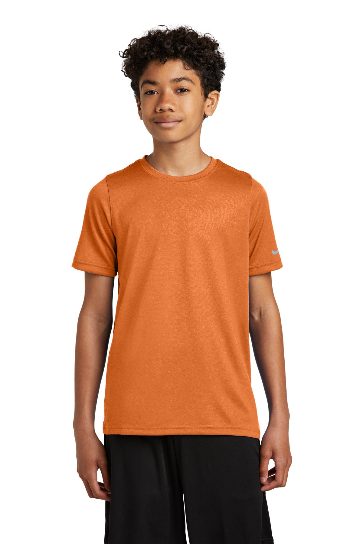 Nike Youth Swoosh Sleeve rLegend Tee - Desert Orange