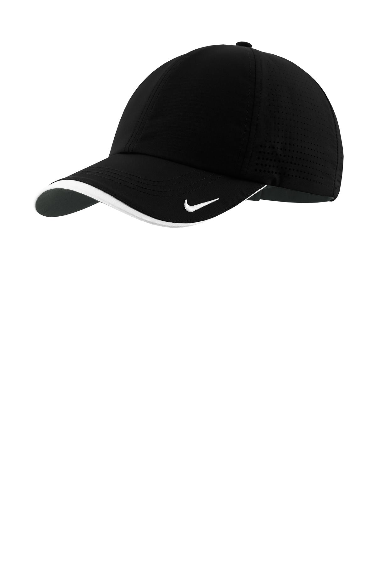 Nike Dri-FIT Perforated Performance Cap - Black/ White