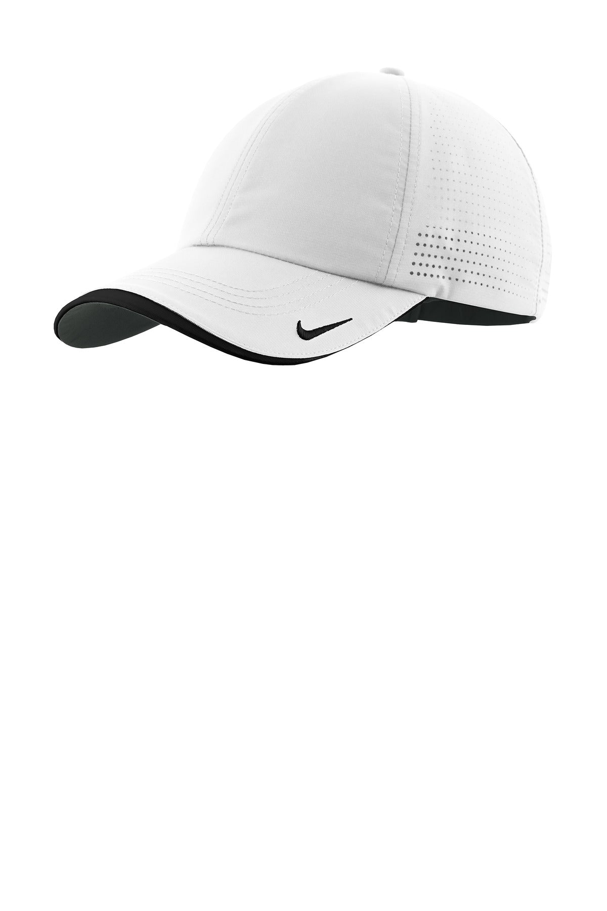Nike Dri-FIT Perforated Performance Cap - White/ Black
