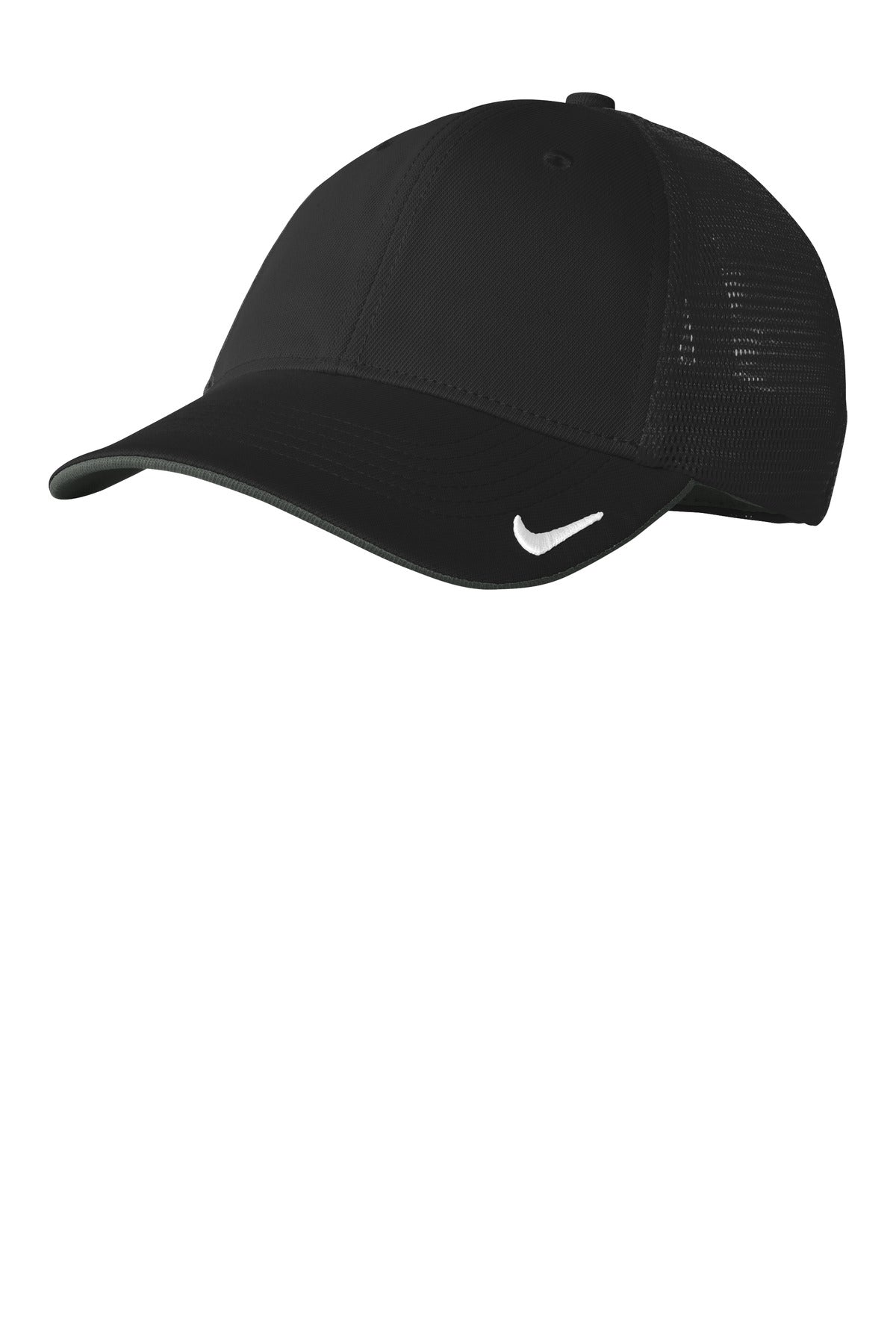 Nike Stretch-to-Fit Mesh Back Cap - Black/ Black