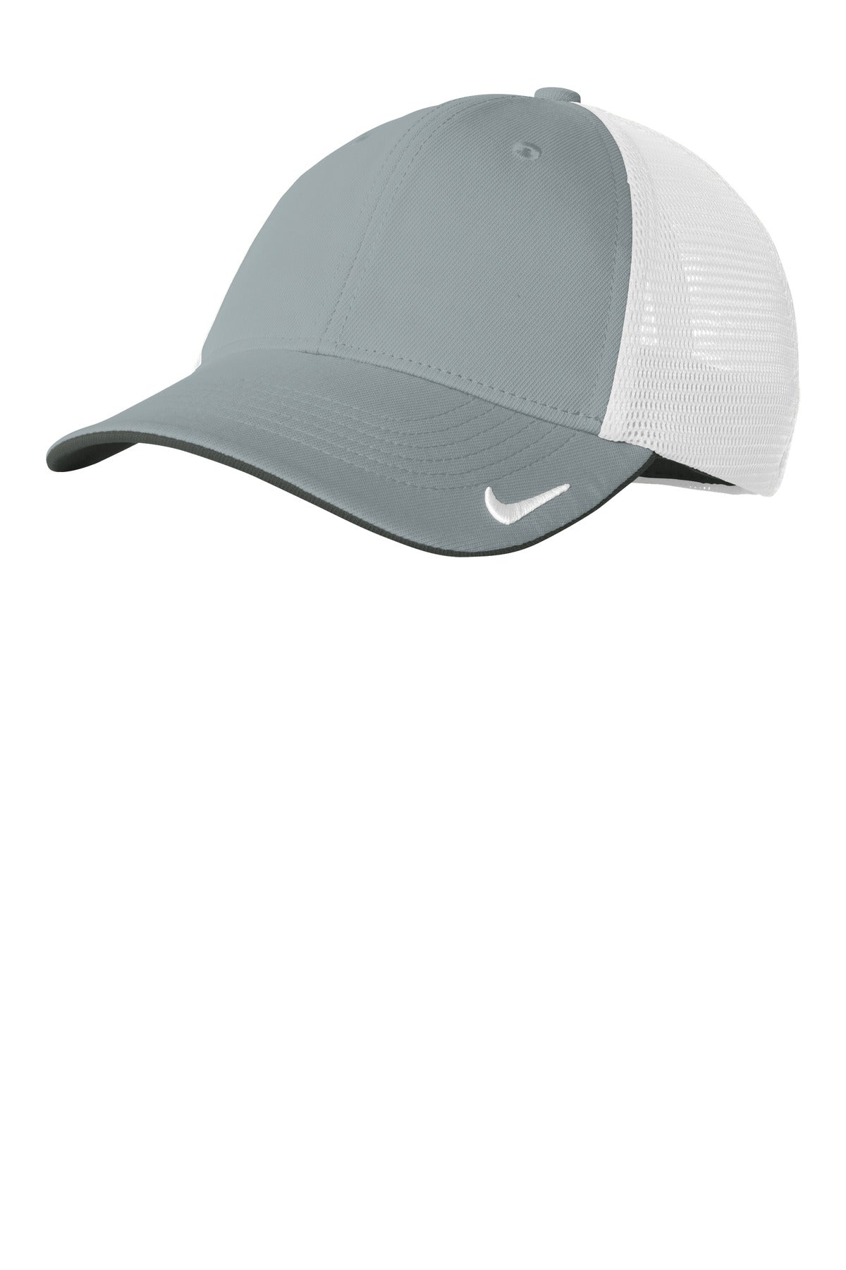 Nike Stretch-to-Fit Mesh Back Cap - Cool Grey/ White