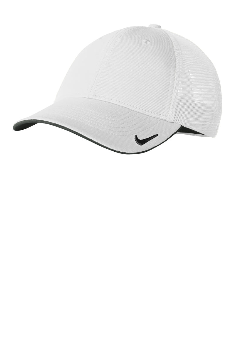 Nike Stretch-to-Fit Mesh Back Cap - White/ White
