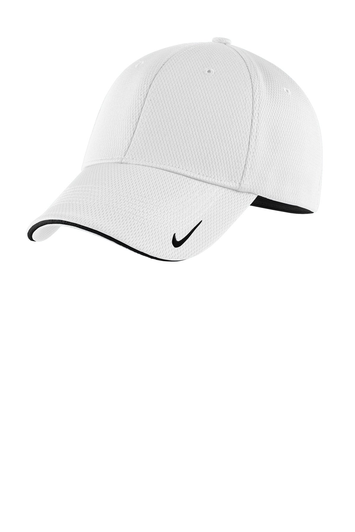 Nike Dri-FIT Stretch Mesh Sandwich Bill Cap - White/ Black