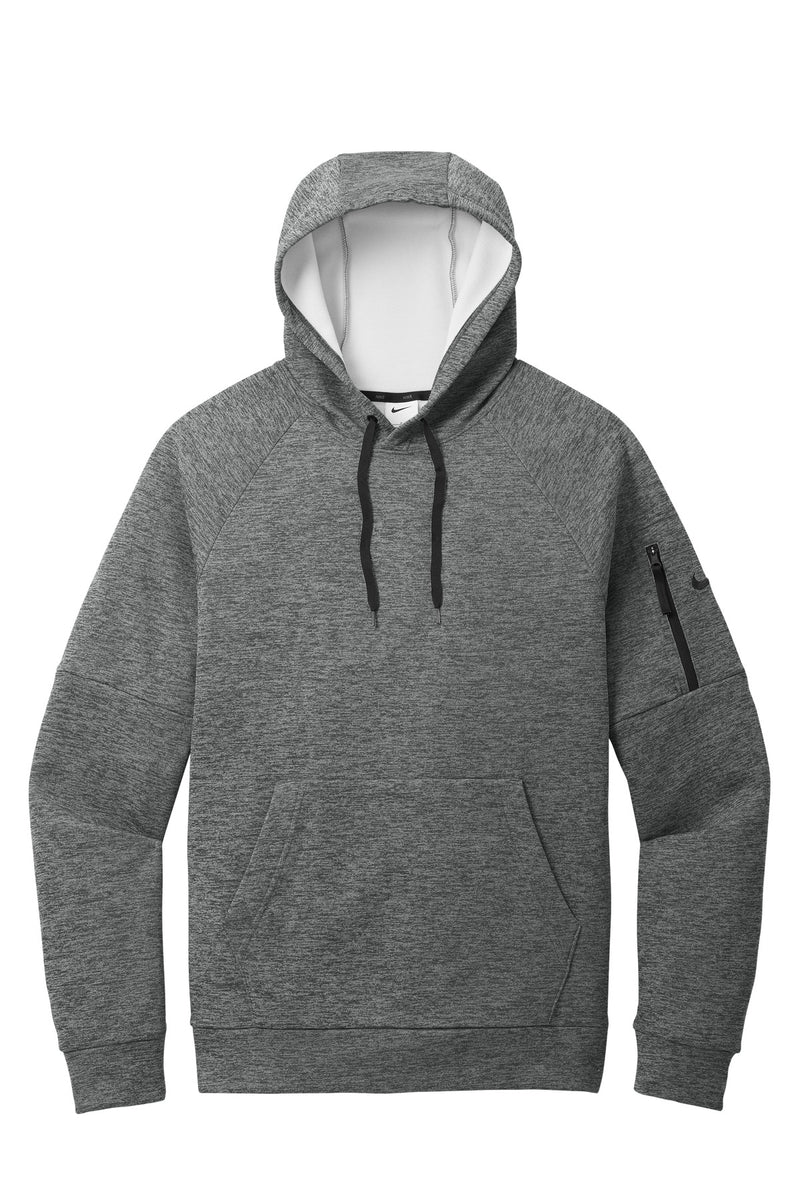 Nike Therma-FIT Pocket Pullover Fleece Hoodie - Charcoal Heather