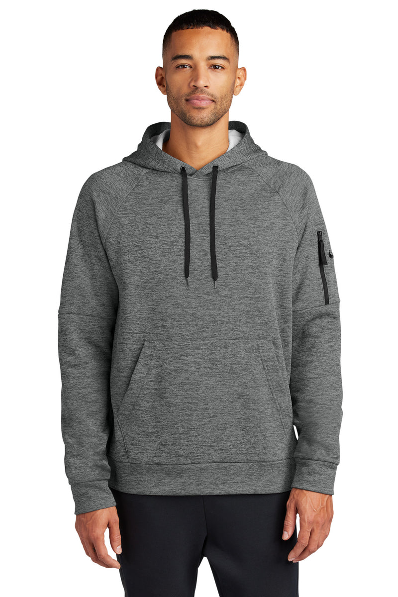 Nike Therma-FIT Pocket Pullover Fleece Hoodie - Charcoal Heather