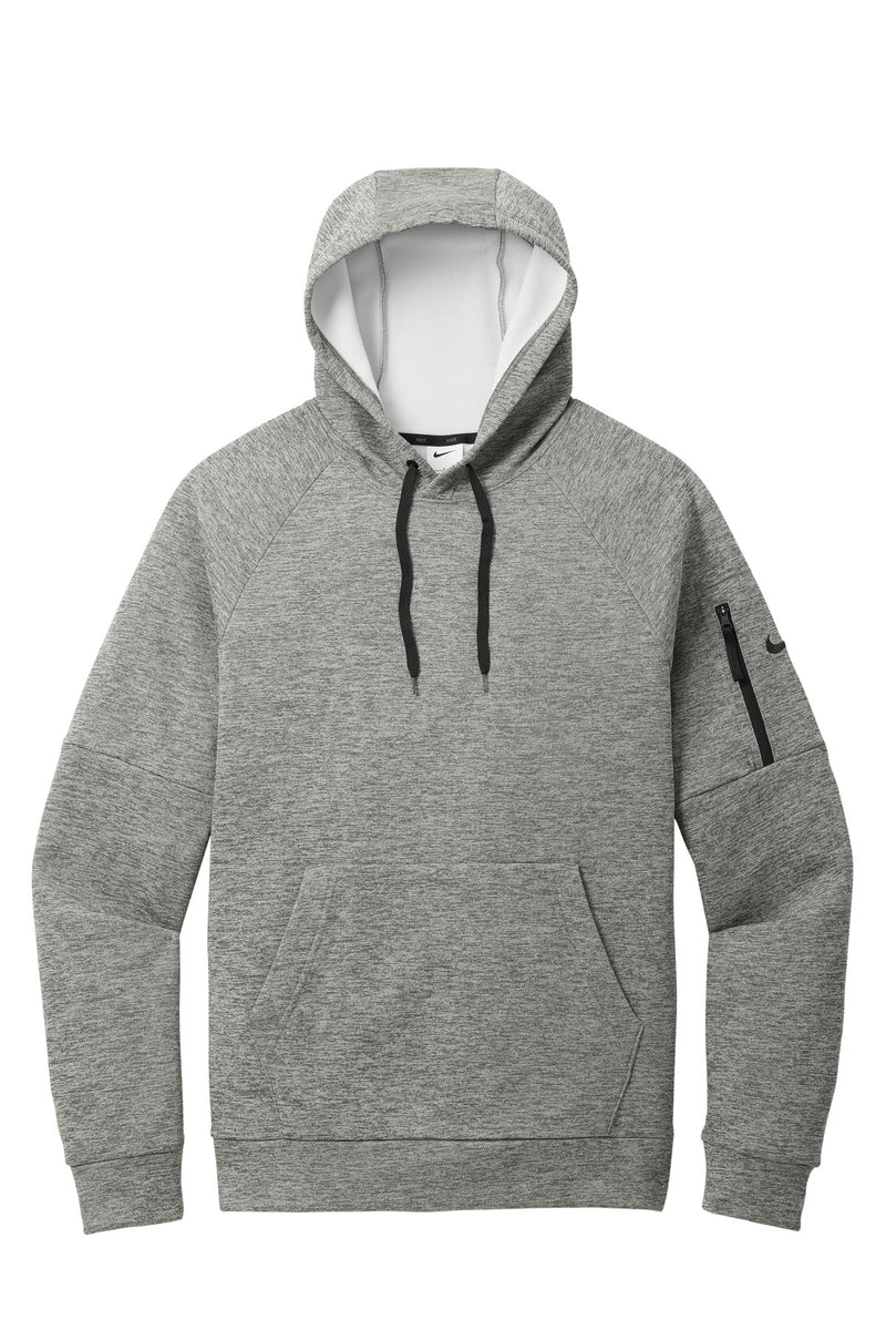 Nike Therma-FIT Pocket Pullover Fleece Hoodie - Dark Grey Heather