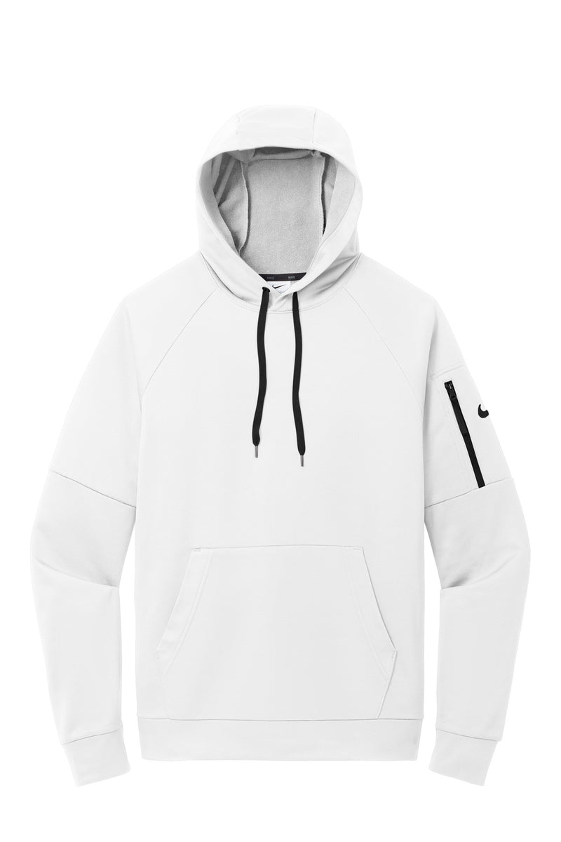 Nike Therma-FIT Pocket Pullover Fleece Hoodie - White