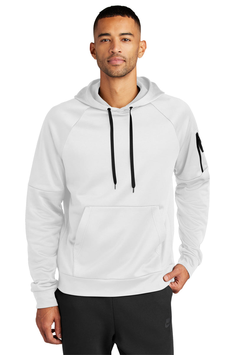Nike Therma-FIT Pocket Pullover Fleece Hoodie - White