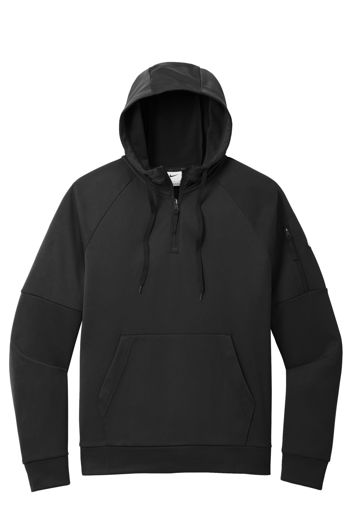 Nike Therma-FIT Pocket 1/4-Zip Fleece Hoodie - Black