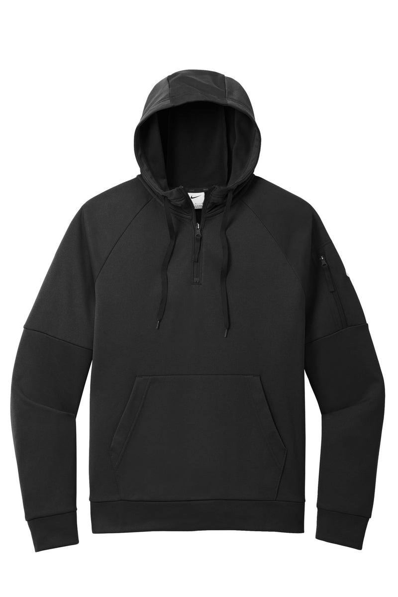 Nike Therma-FIT Pocket 1/4-Zip Fleece Hoodie - Black