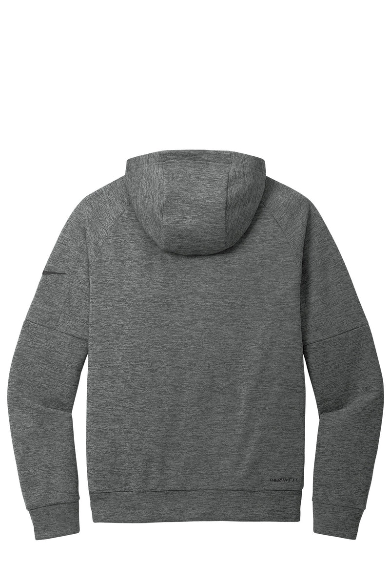 Nike Therma-FIT Pocket 1/4-Zip Fleece Hoodie - Charcoal Heather