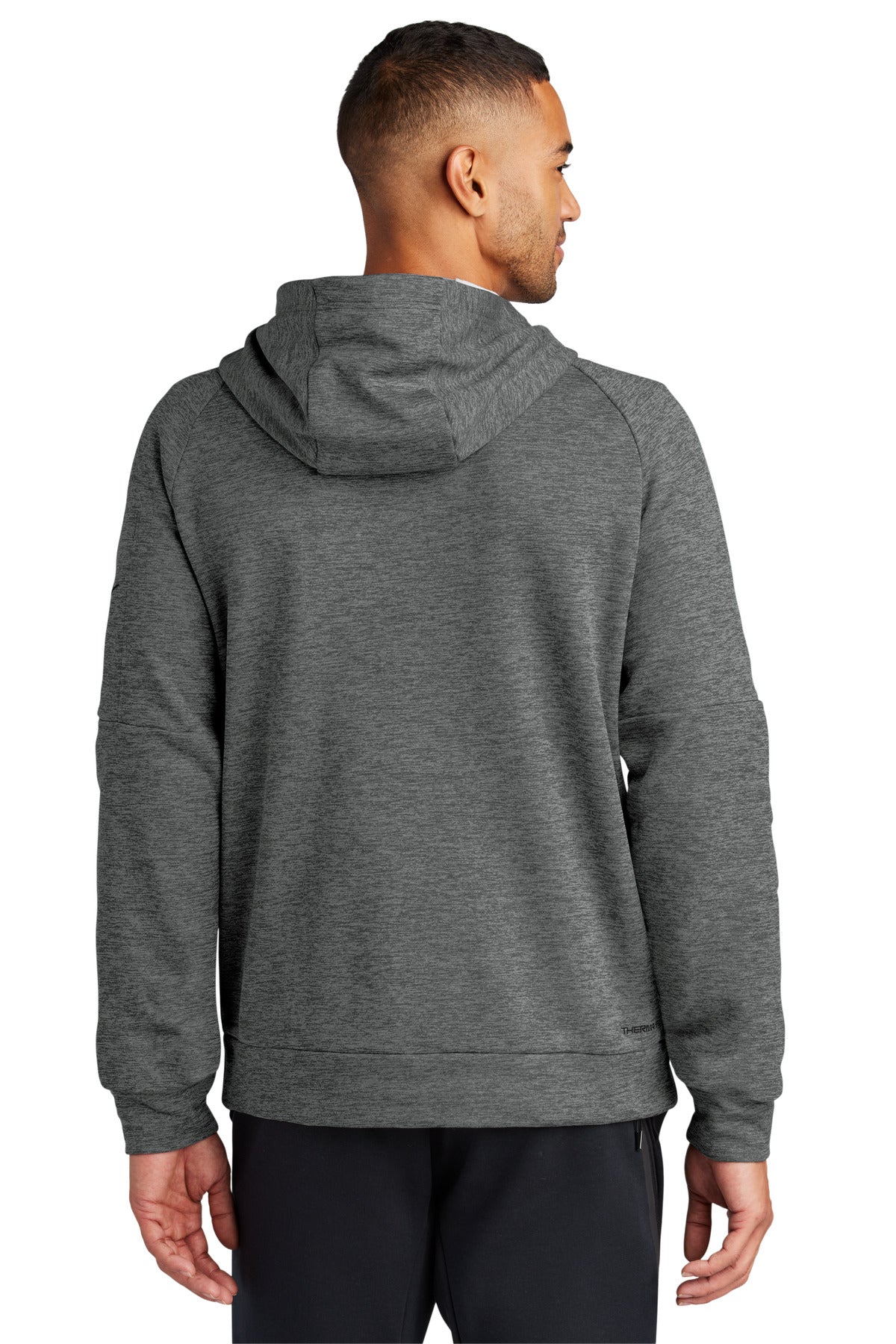 Nike Therma-FIT Pocket 1/4-Zip Fleece Hoodie - Charcoal Heather