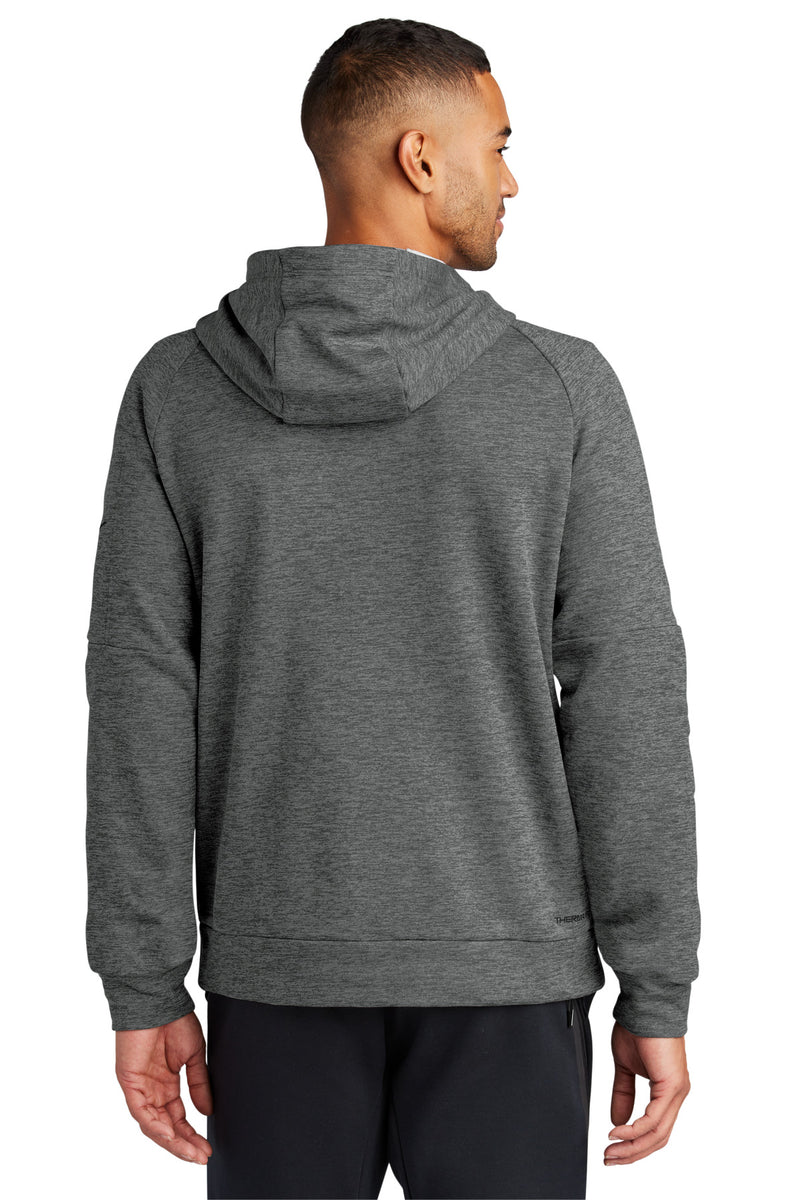 Nike Therma-FIT Pocket 1/4-Zip Fleece Hoodie - Charcoal Heather