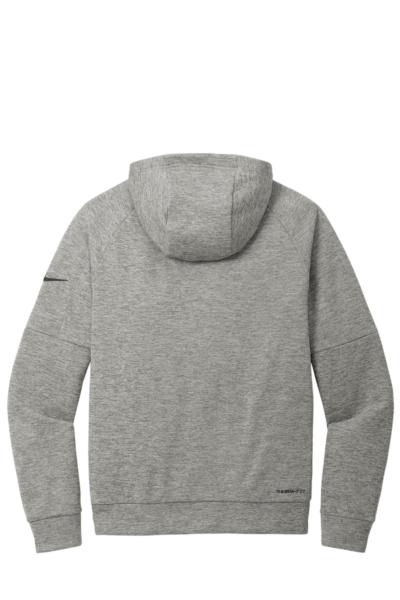 Nike Therma-FIT Pocket 1/4-Zip Fleece Hoodie - Dark Grey Heather