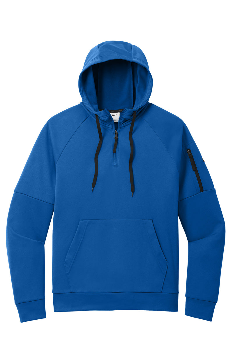 Nike Therma-FIT Pocket 1/4-Zip Fleece Hoodie - Game Royal