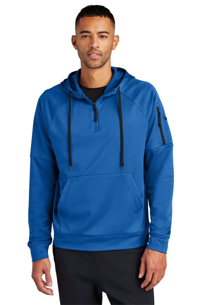 Nike Therma-FIT Pocket 1/4-Zip Fleece Hoodie - Game Royal
