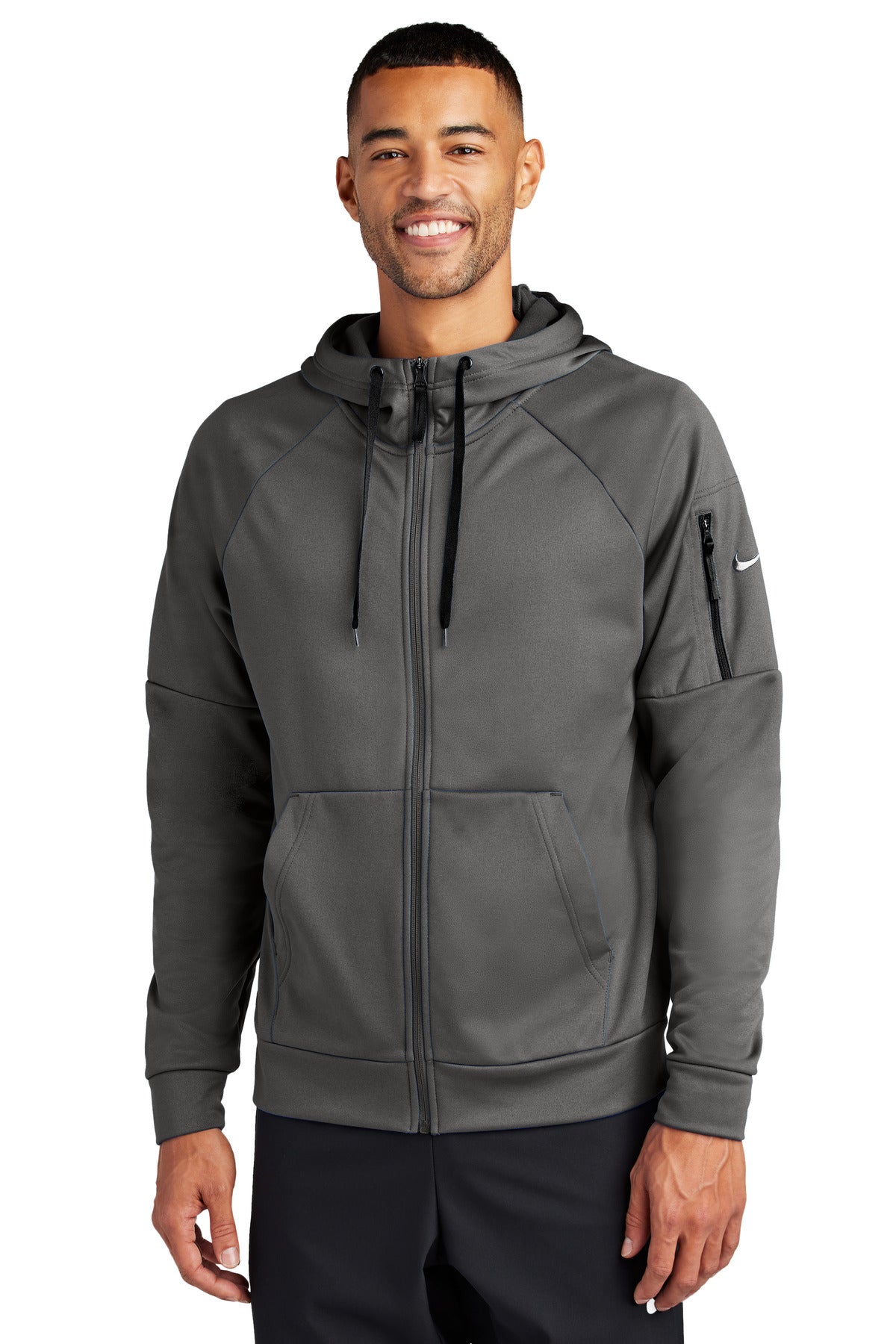 Nike Therma-FIT Pocket Full-Zip Fleece Hoodie - Anthracite