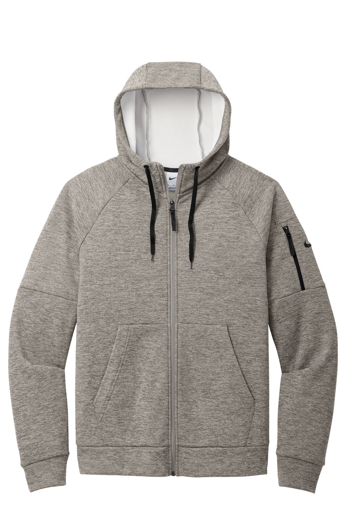 Nike Therma-FIT Pocket Full-Zip Fleece Hoodie - Charcoal Heather