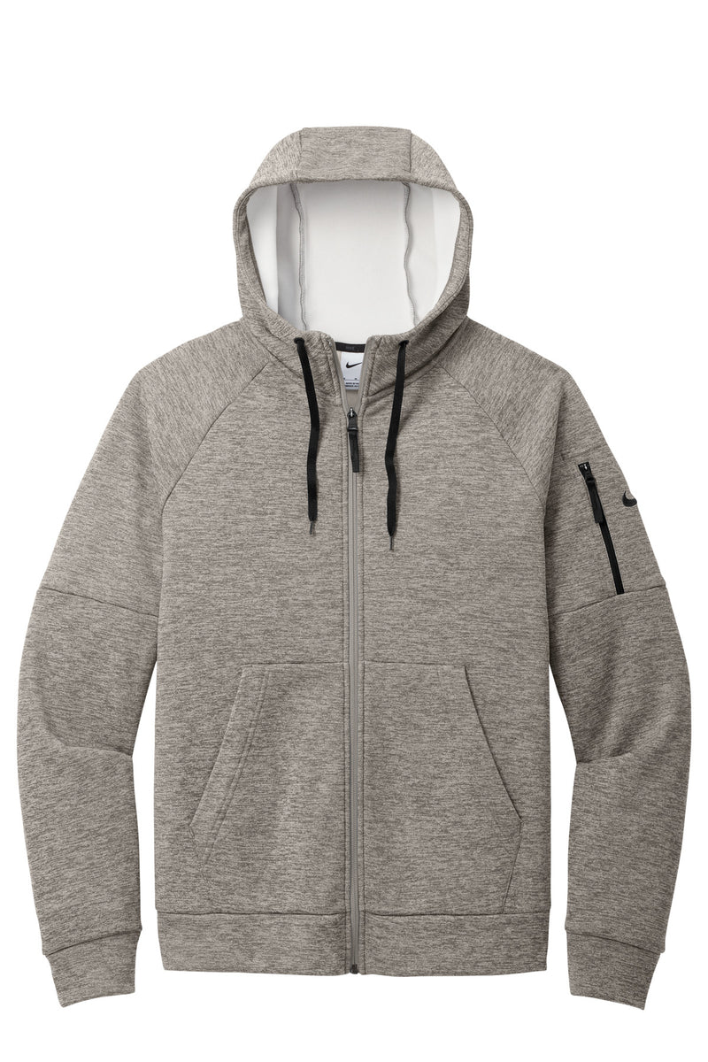 Nike Therma-FIT Pocket Full-Zip Fleece Hoodie - Charcoal Heather