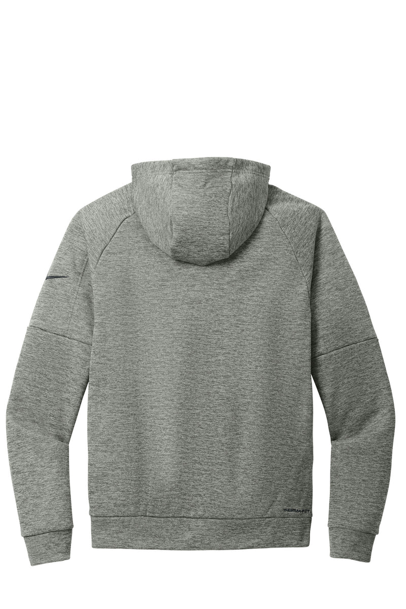 Nike Therma-FIT Pocket Full-Zip Fleece Hoodie - Dark Grey Heather