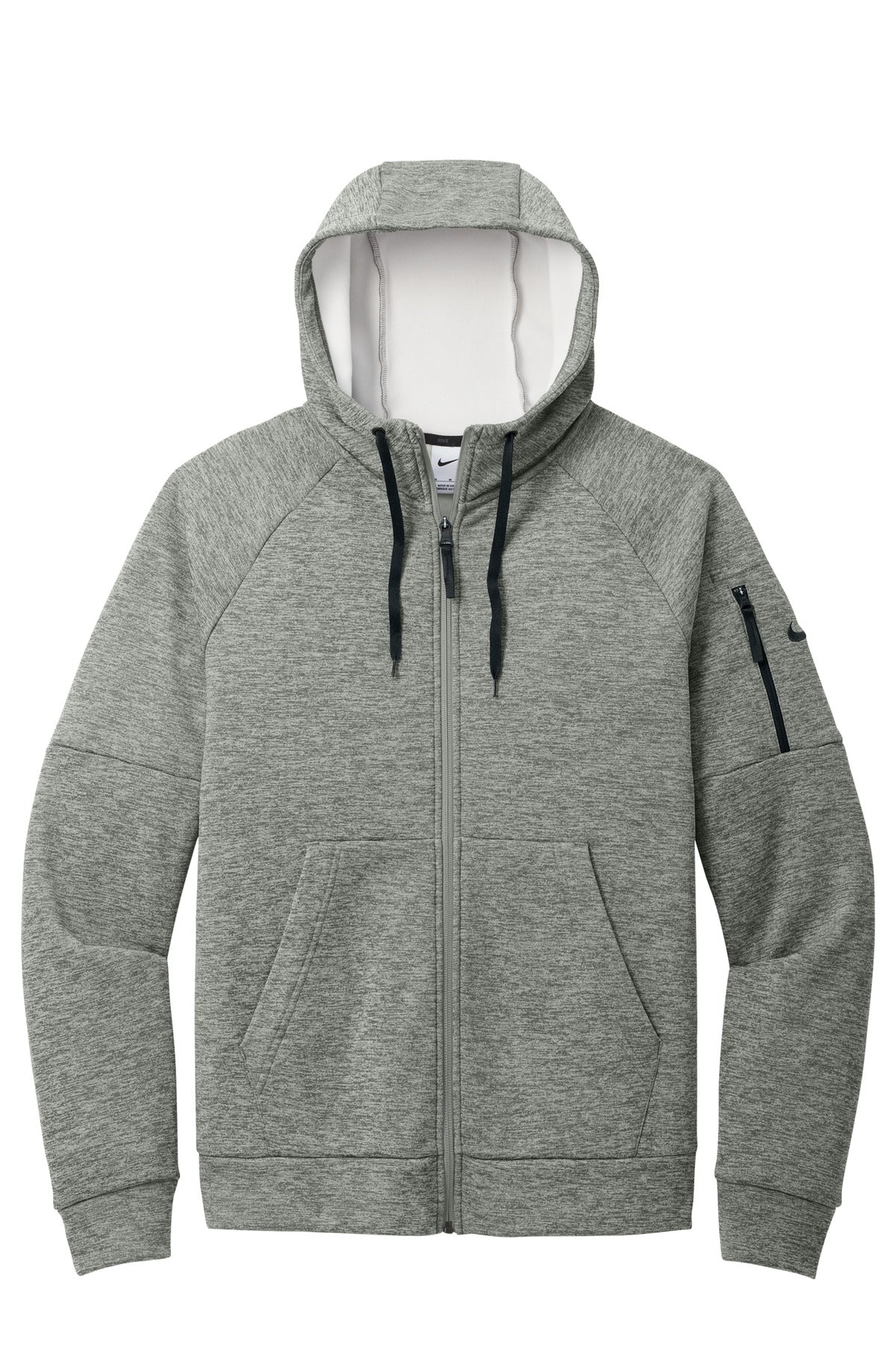 Nike Therma-FIT Pocket Full-Zip Fleece Hoodie - Dark Grey Heather