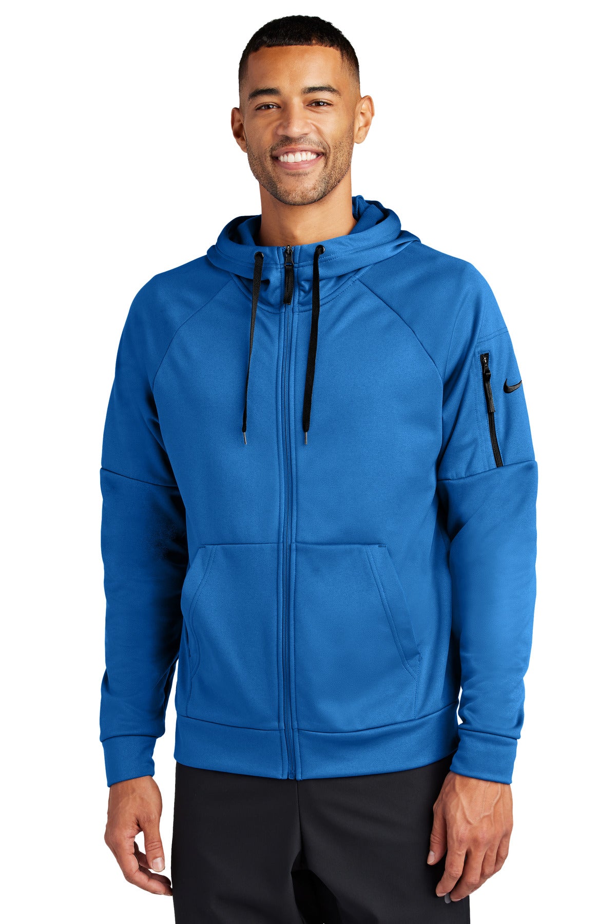 Nike Therma-FIT Pocket Full-Zip Fleece Hoodie - Game Royal