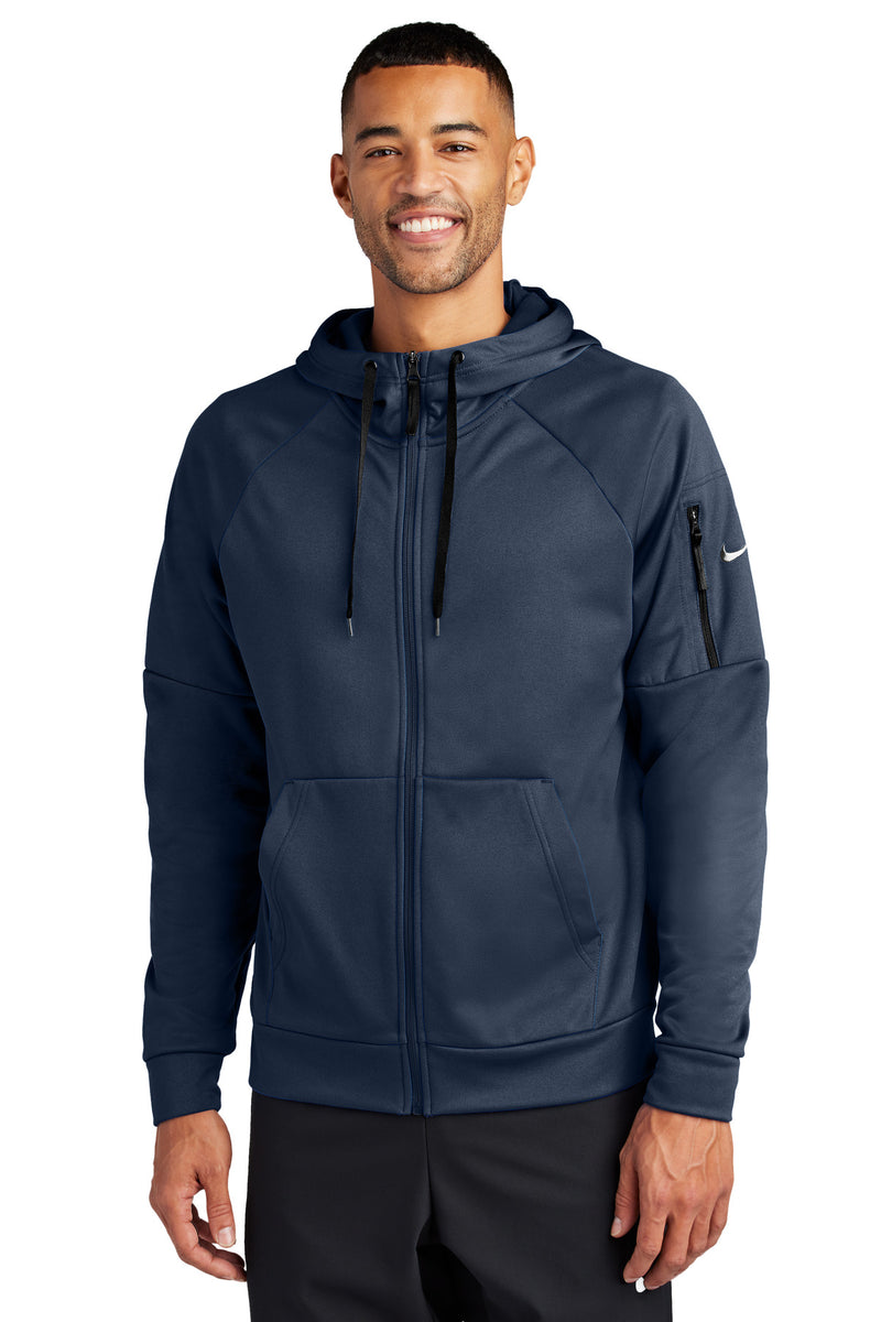Nike Therma-FIT Pocket Full-Zip Fleece Hoodie - Navy