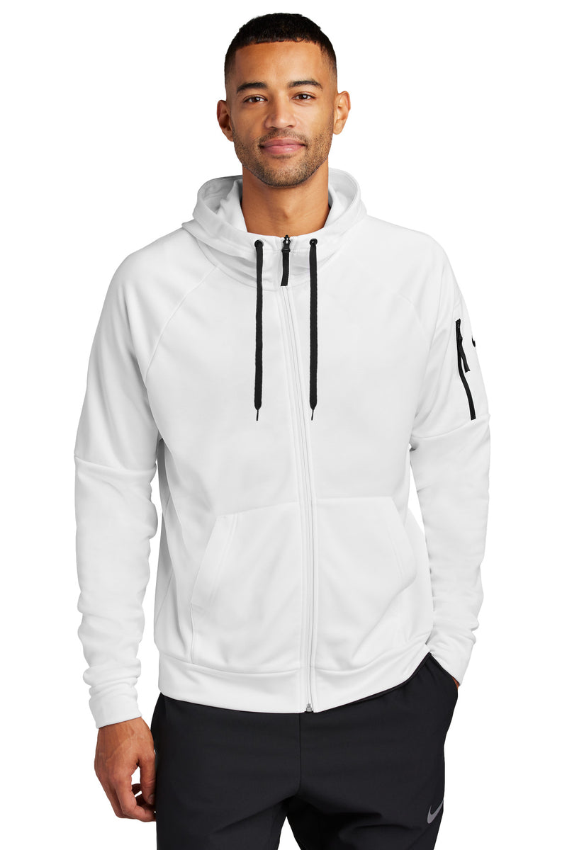 Nike Therma-FIT Pocket Full-Zip Fleece Hoodie - White