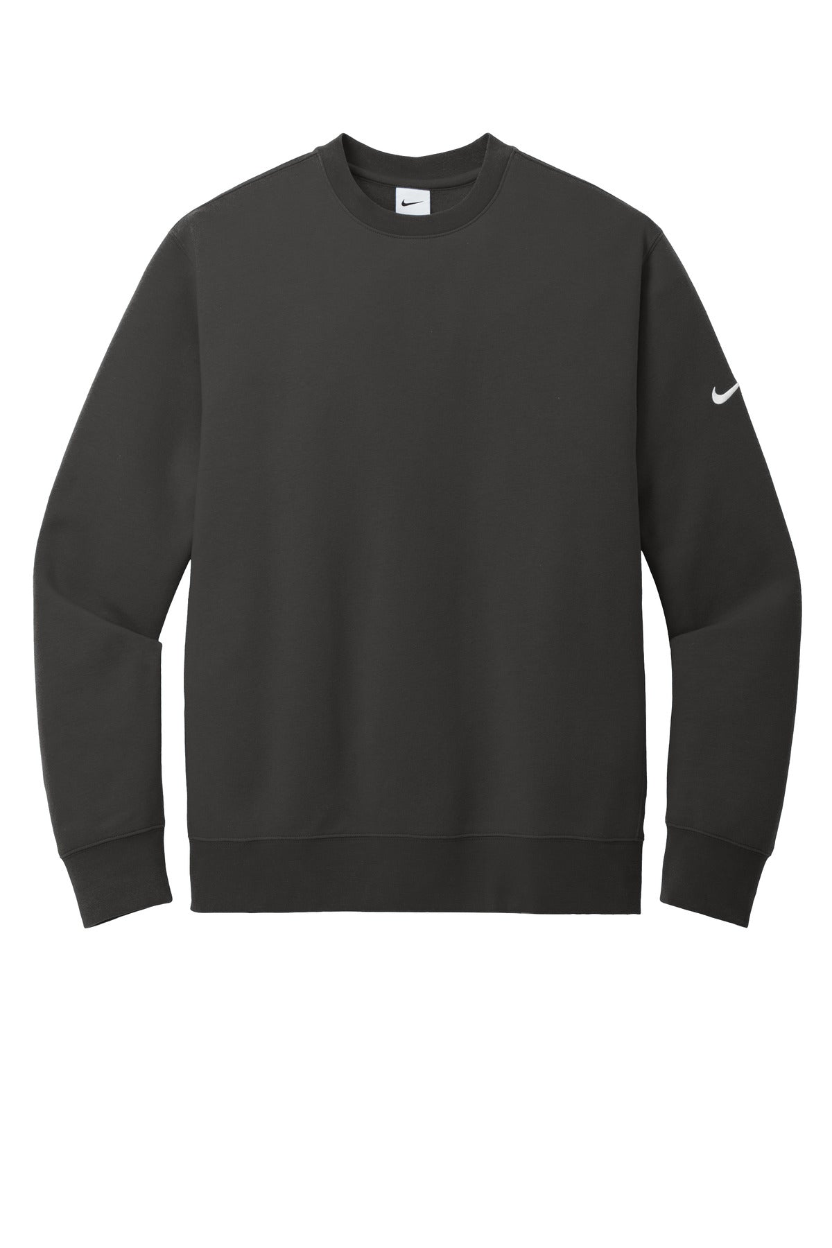 Nike Club Fleece Sleeve Swoosh Crew - Anthracite