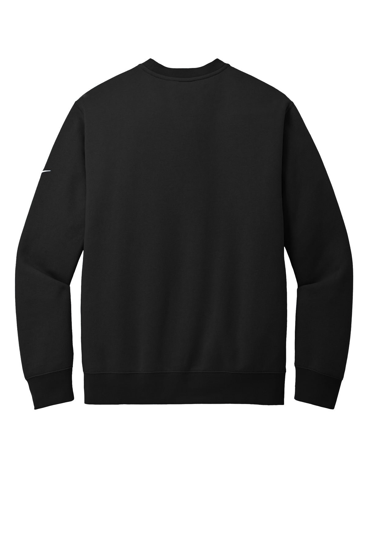 Nike Club Fleece Sleeve Swoosh Crew - Black