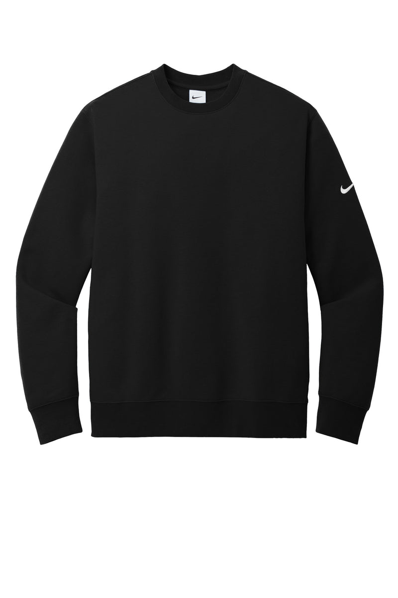 Nike Club Fleece Sleeve Swoosh Crew - Black