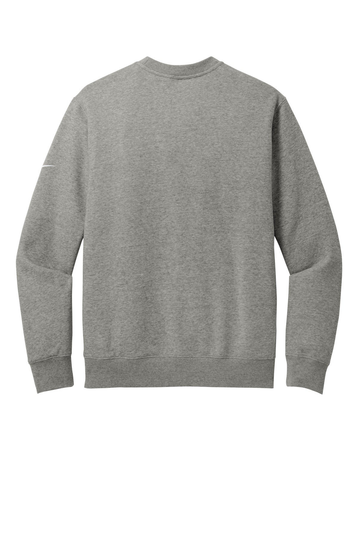 Nike Club Fleece Sleeve Swoosh Crew - Dark Grey Heather