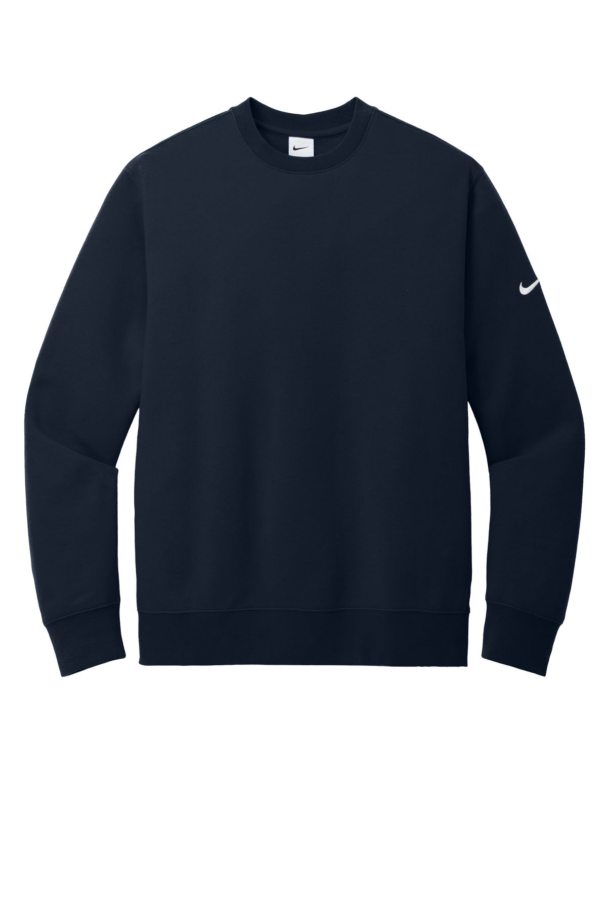 Nike Club Fleece Sleeve Swoosh Crew - Midnight Navy