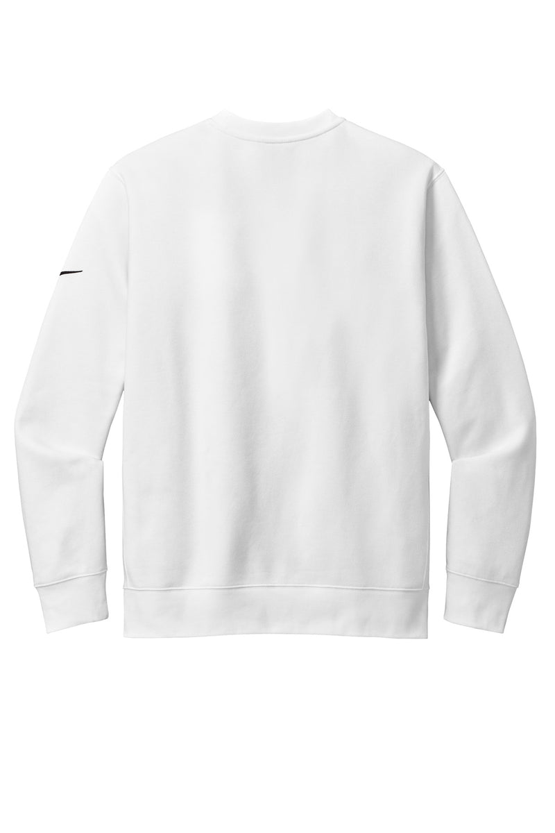 Nike Club Fleece Sleeve Swoosh Crew - White