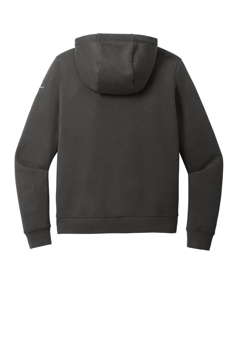 Nike Women's Club Fleece Sleeve Swoosh Pullover Hoodie - Anthracite