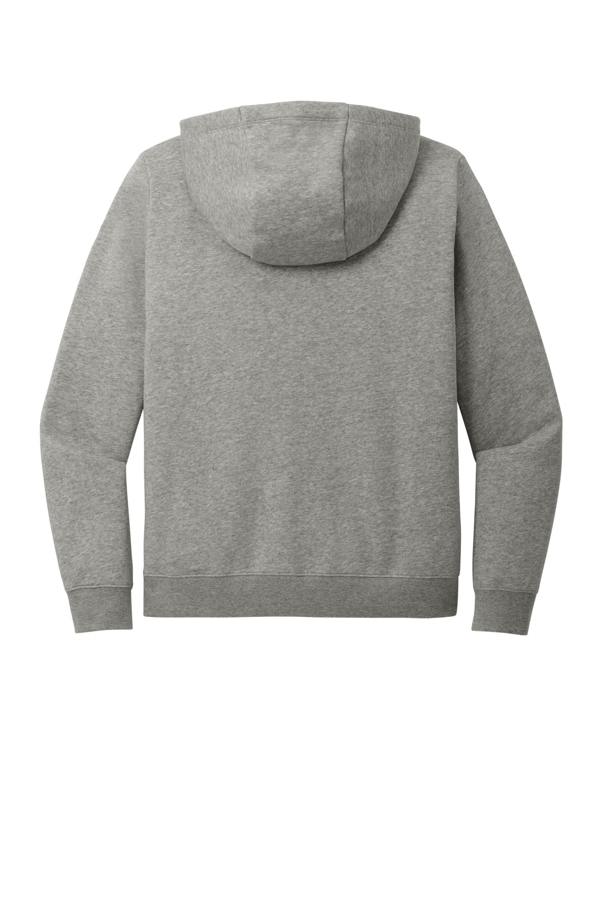 Nike Women's Club Fleece Sleeve Swoosh Pullover Hoodie - Dark Grey Heather