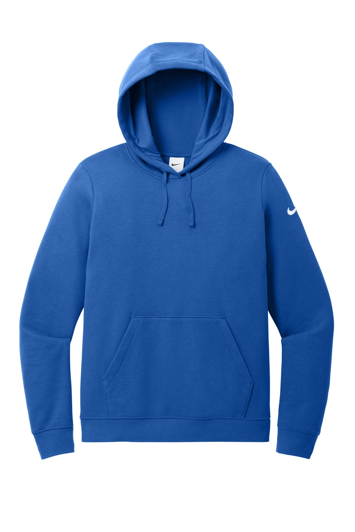 Nike Women's Club Fleece Sleeve Swoosh Pullover Hoodie - Game Royal