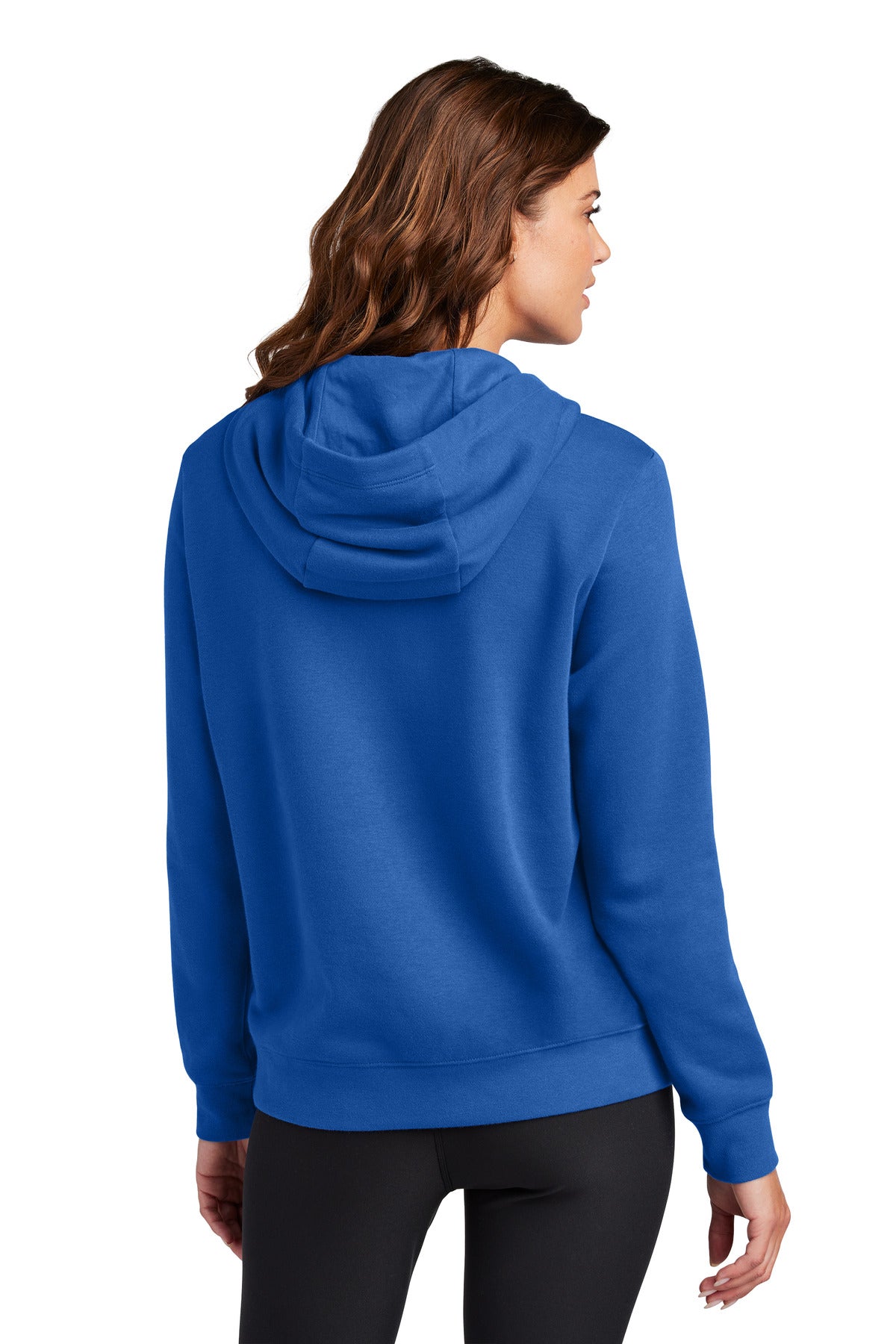 Nike Women's Club Fleece Sleeve Swoosh Pullover Hoodie - Game Royal
