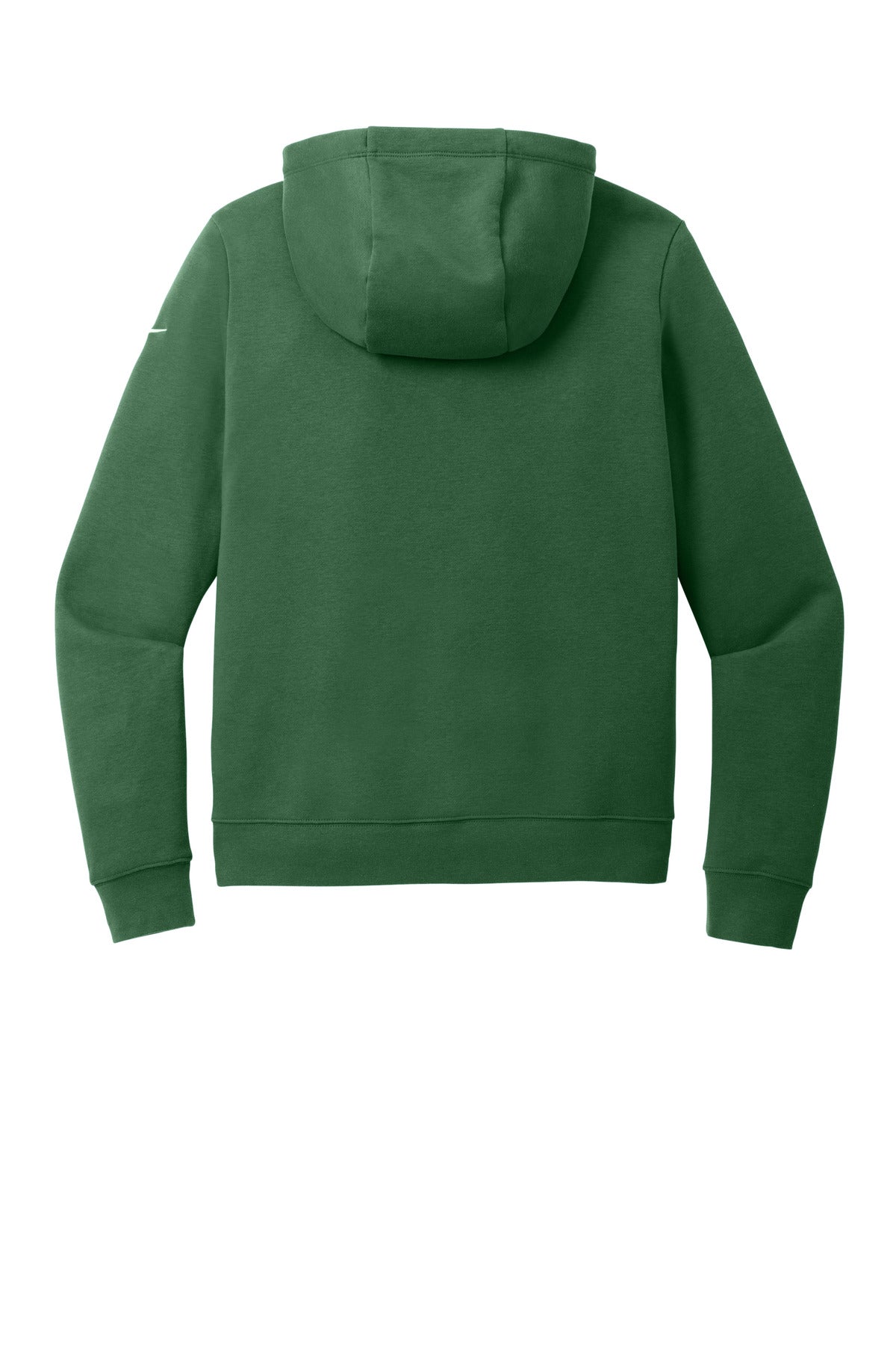 Nike Women's Club Fleece Sleeve Swoosh Pullover Hoodie - Gorge Green