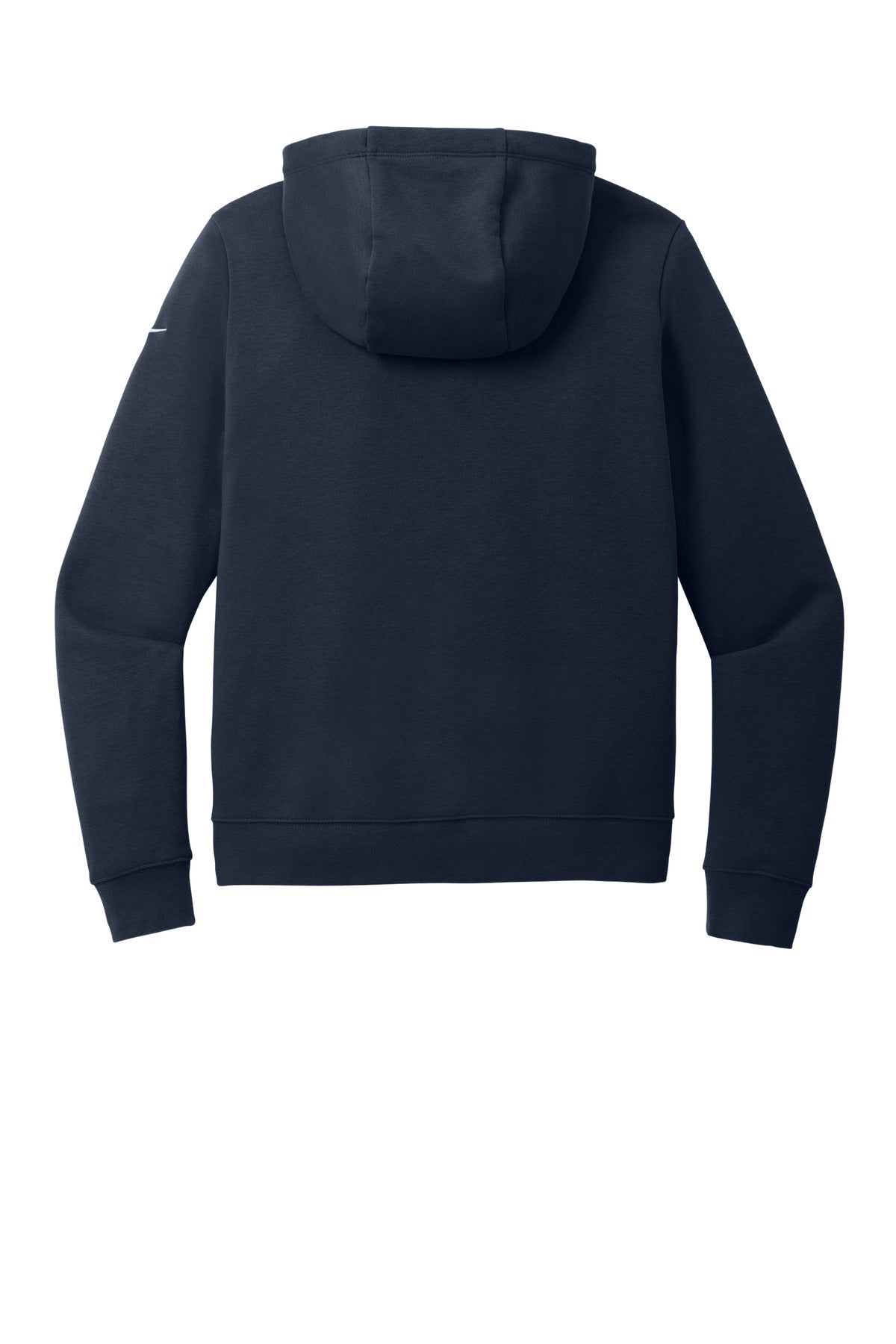 Nike Women's Club Fleece Sleeve Swoosh Pullover Hoodie - Midnight Navy