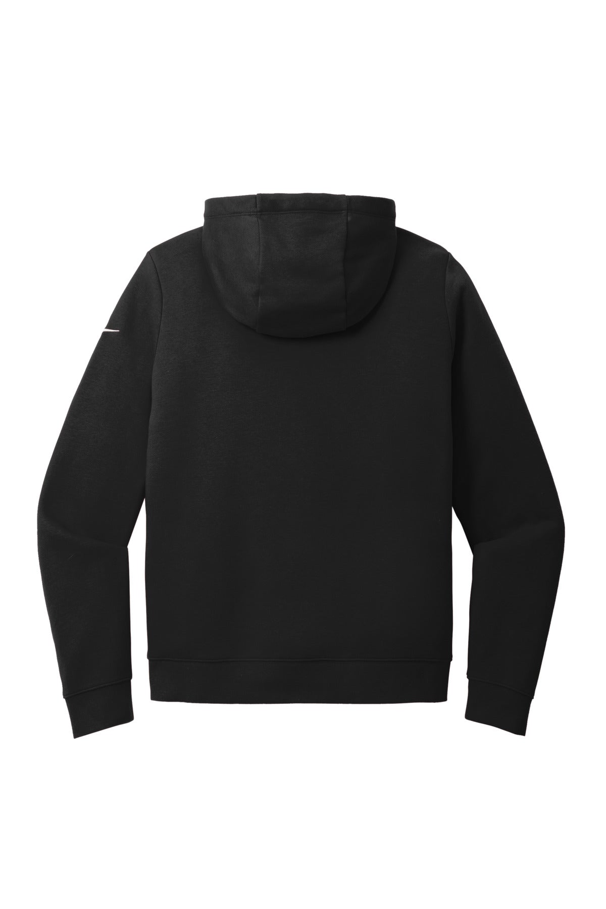 Nike Women's Club Fleece Sleeve Swoosh Full-Zip Hoodie - Black