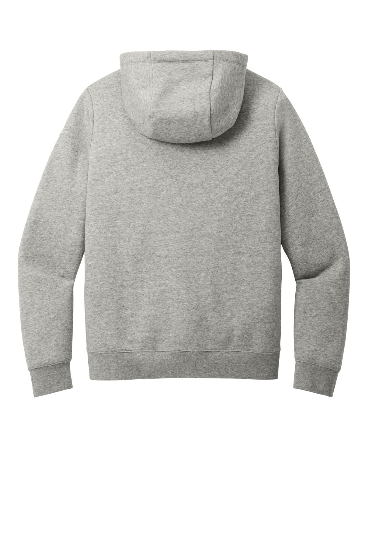 Nike Women's Club Fleece Sleeve Swoosh Full-Zip Hoodie - Dark Grey Heather