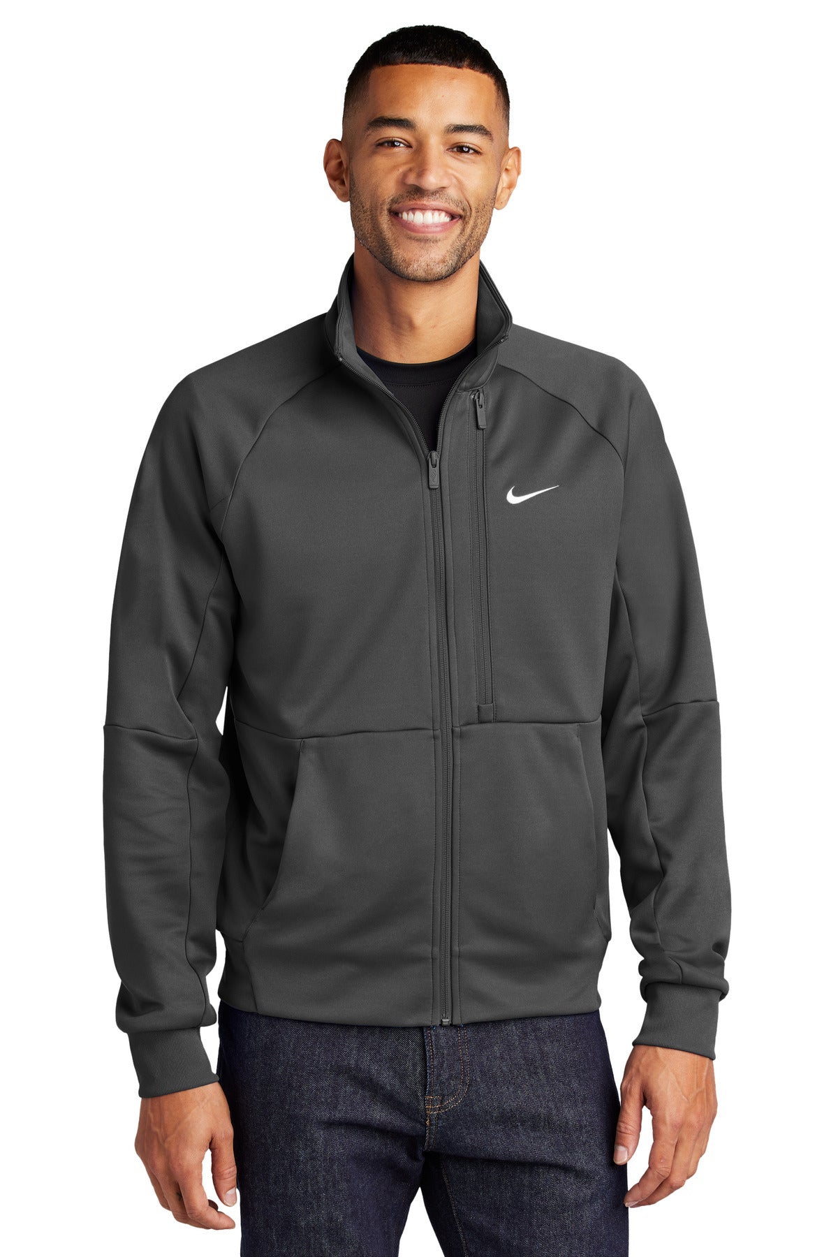 Nike Full-Zip Chest Swoosh Jacket - Anthracite