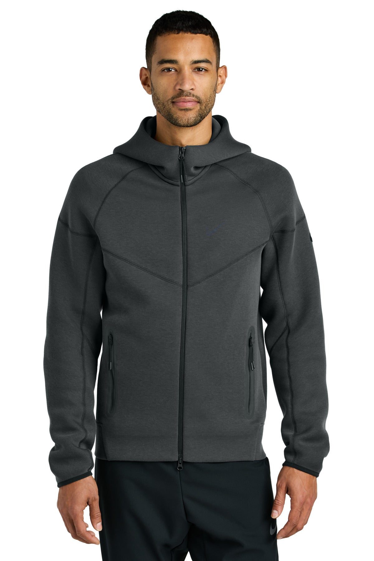 Nike Tech Fleece Full-Zip Hoodie - Anthracite Heather